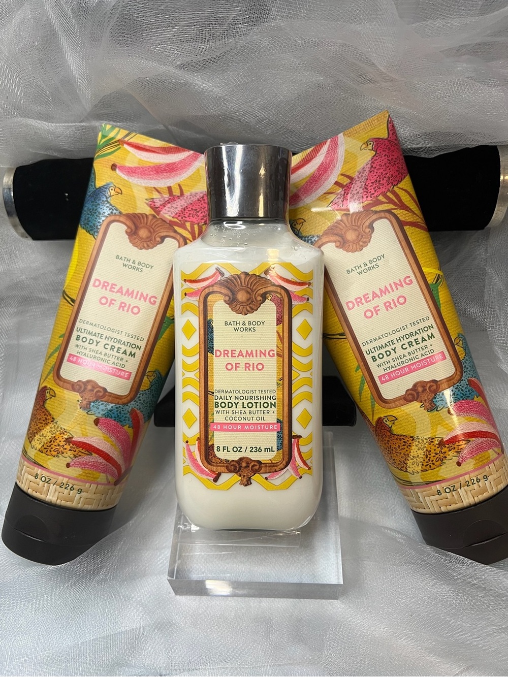 Set of 3 Bath & Body Works Dreaming of Rio Body Cream and Lotion (FL1109)